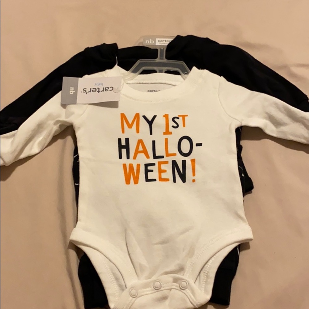 3-pcs onesie just in time for Halloween.